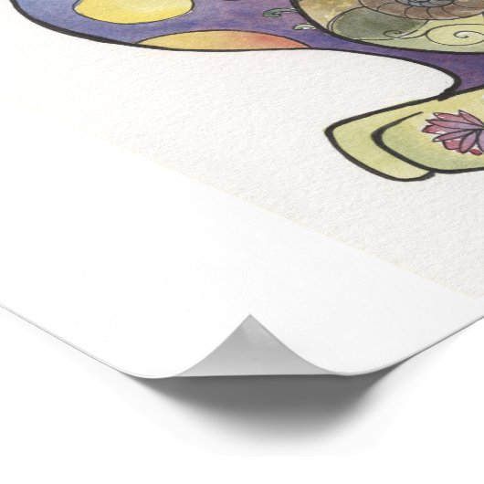 Rainbow Bunny Poster (Hoek)