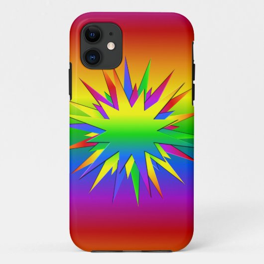 Rainbow Burst iPhone 5 Hoesje-Mate Case-Mate iPhone Case (Achterkant)