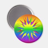 Rainbow Burst magnet (Voorkant / Achterkant)