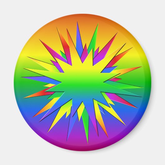 Rainbow Burst magnet (Voorkant)