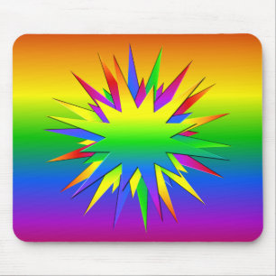 Rainbow Burst mousepad Muismat