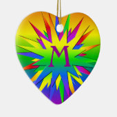 Rainbow Burst Ornament, aanpassen Keramisch Ornament (Rechts)
