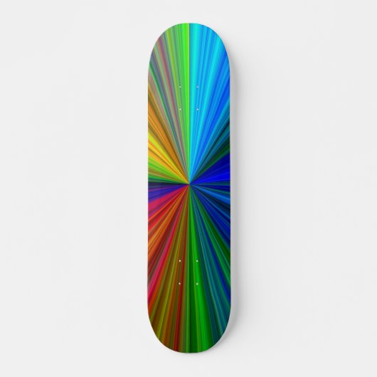 Rainbow Burst Skateboard (Voorkant)