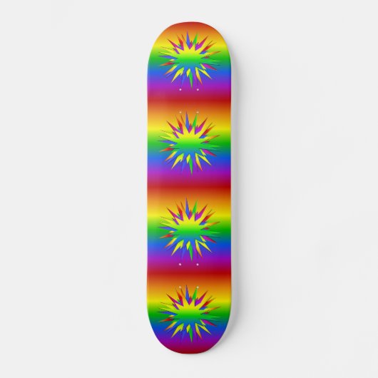 Rainbow Burst-skateboard Skateboard (Voorkant)