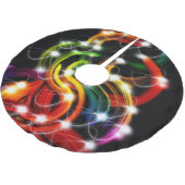 RAINBOW BURST SWIRLS CHRISTMAS TREE SKIRT KERSTBOOM ROK (Gekanteld)
