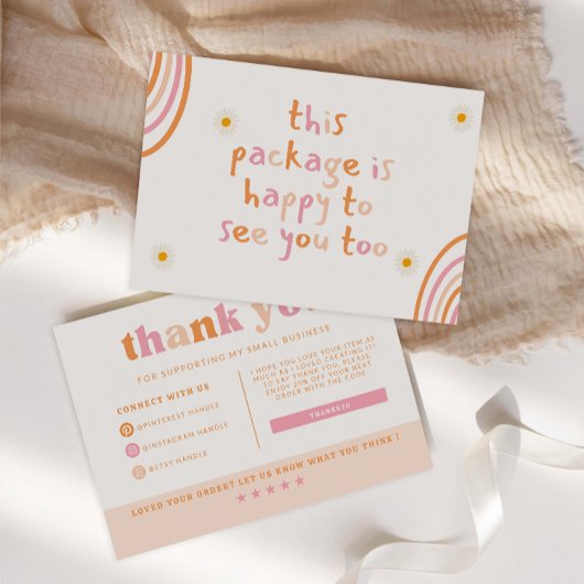 Rainbow Business Dank u kaart