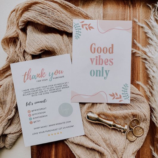 Rainbow Business Dank u kaart