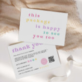 Rainbow Business Dank u kaart