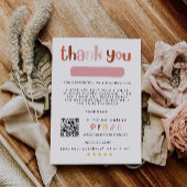 Rainbow Business Package Insert-Kaart Bedankkaart