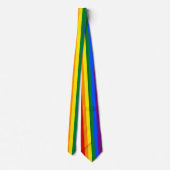 Rainbow Business Stropdas & Pride Rainbow Flag / L (Achterkant)