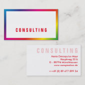 Rainbow Businesscards Visitekaartje (Voorkant / Achterkant)