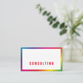 Rainbow Businesscards Visitekaartje (Staand voorkant)