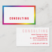 Rainbow Businesscards Visitekaartje (Voorkant / Achterkant)