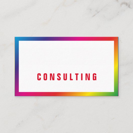 Rainbow Businesscards Visitekaartje (Voorkant)