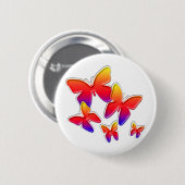 Rainbow Butterflies Button (Voorkant /achterkant)