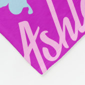 Rainbow butterflies, douanenaam Ashley paars Fleece Deken (Hoek)