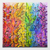 Rainbow Butterflies Pixings Window Cling Raamsticker (Vel)