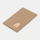 Rainbow Butterflies Script Teachers Name Post-it® Notes (Schuin)