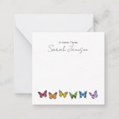 Rainbow Butterfly - Aangepaste notitiekaarten Notitiekaartje (Voorkant)