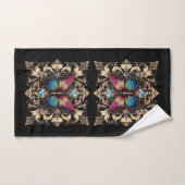 Rainbow Butterfly Art Deco Art Nouveau Bad Handdoek (Handdoek)