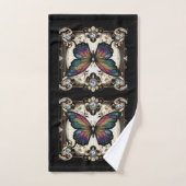 Rainbow Butterfly Art Deco Art Nouveau Bad Handdoek (Handdoek)