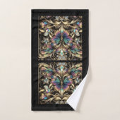 Rainbow Butterfly Art Deco Art Nouveau Bad Handdoek (Handdoek)