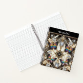 Rainbow Butterfly Art Deco Notitieboek (Binnen)