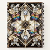 Rainbow Butterfly Art Deco Notitieboek (Achterkant)