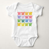 Rainbow Butterfly Baby Bodysuit (Voorkant)