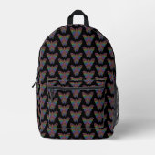 Rainbow Butterfly (black) - Backpack Bedrukte Rugzak (Voorkant)