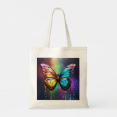 Rainbow Butterfly Canvas tas (Achterkant)