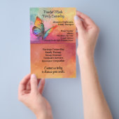 Rainbow Butterfly Counseling Therapie Psychotherap Flyer (Hand)