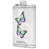 Rainbow Butterfly Floral Flask Heupfles (Links)