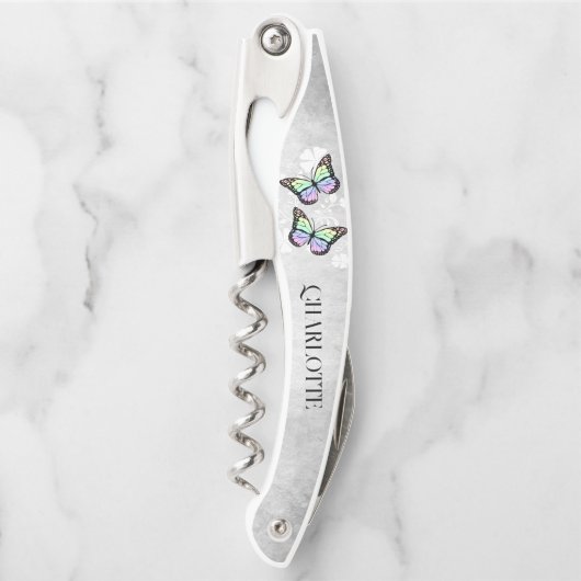 Rainbow Butterfly Floral Kurkentrekker (Voorkant)