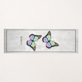 Rainbow Butterfly Floral Yoga Mat (Voorkant (horizontaal))