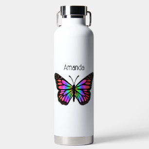 Rainbow Butterfly, gepersonaliseerd Waterfles