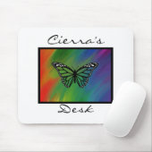 Rainbow Butterfly - gepersonaliseerde Mousepad Muismat (Met muis)