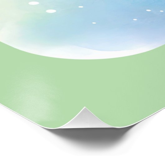 Rainbow Butterfly Glossy Poster (Hoek)