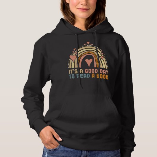 Rainbow Butterfly Groovy Het is een goede dag om e Hoodie (Voorkant)