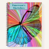 Rainbow Butterfly-handboek aanpassen Notitieboek (Voorkant)