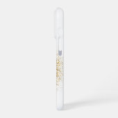 Rainbow Butterfly in a Golden Circle iPhone Hoesje (Linkerkant)