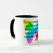 RAINBOW BUTTERFLY JOHN 3:16 ONTWERP MOK (Voorkant links)