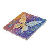 Rainbow Butterfly  Kleurrijk Mozaïek Tegeltje (Zijkant)