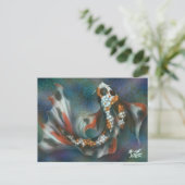 Rainbow Butterfly Koi Briefkaart (Staand voorkant)