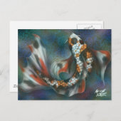 Rainbow Butterfly Koi Briefkaart (Voorkant / Achterkant)