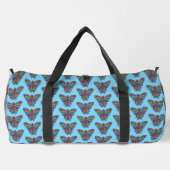Rainbow Butterfly (light blue) - Duffel Bag Plunjezak (Achterkant)