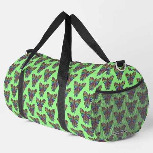 Rainbow Butterfly (light green) - Duffel Bag Plunjezak (Rechterhoek)