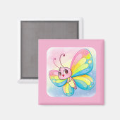 Rainbow Butterfly Magnet (Voorkant / Achterkant)