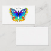 Rainbow Butterfly Peacock Eye Advieskaart (Voorkant / Achterkant)