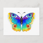 Rainbow Butterfly Peacock Eye Advieskaart (Voorkant)